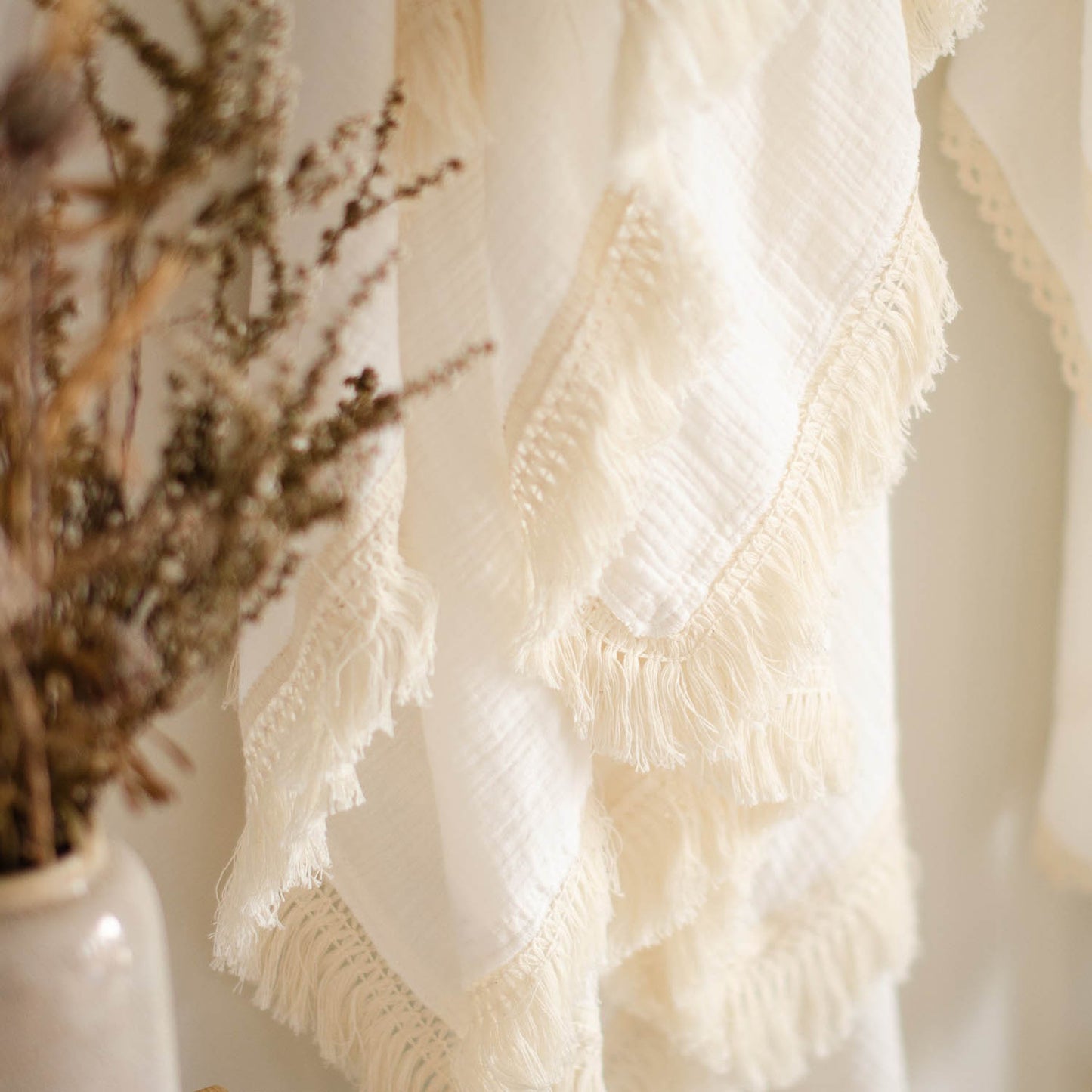 Luxury Fringed Swaddle