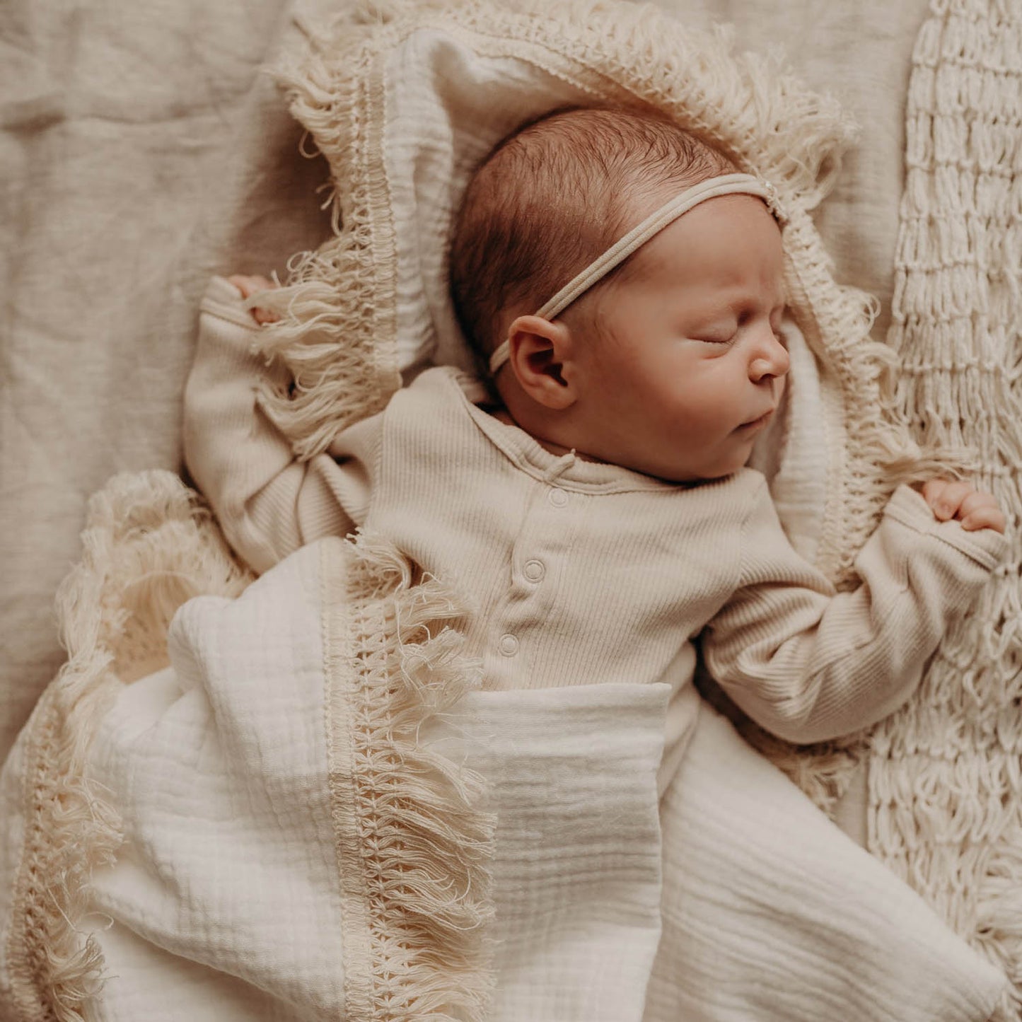 Luxury Fringed Swaddle