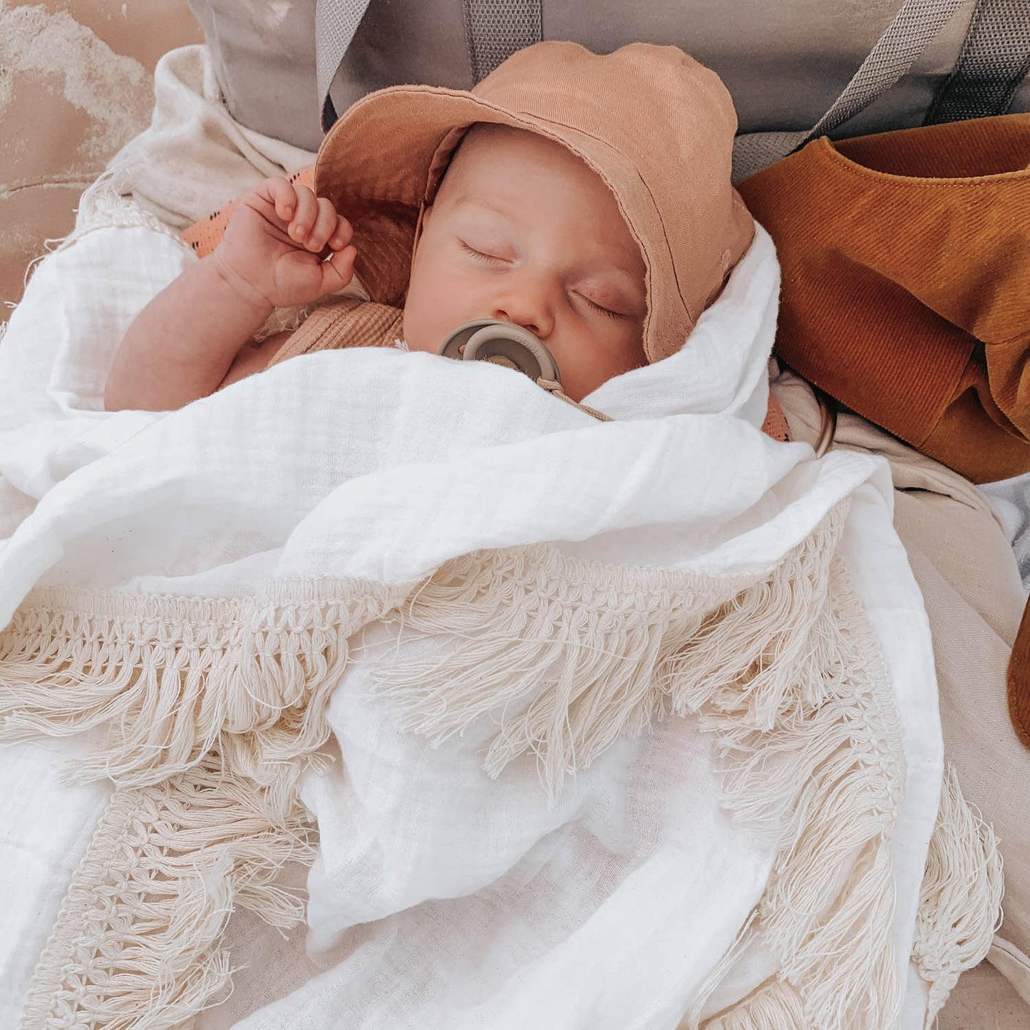 Luxury Fringed Swaddle