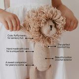 Luca the Lion Plush Baby Toy - Cotton Crochet