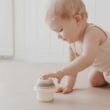 Soft Silicone Baby Stacking Cups - Neutral Colours