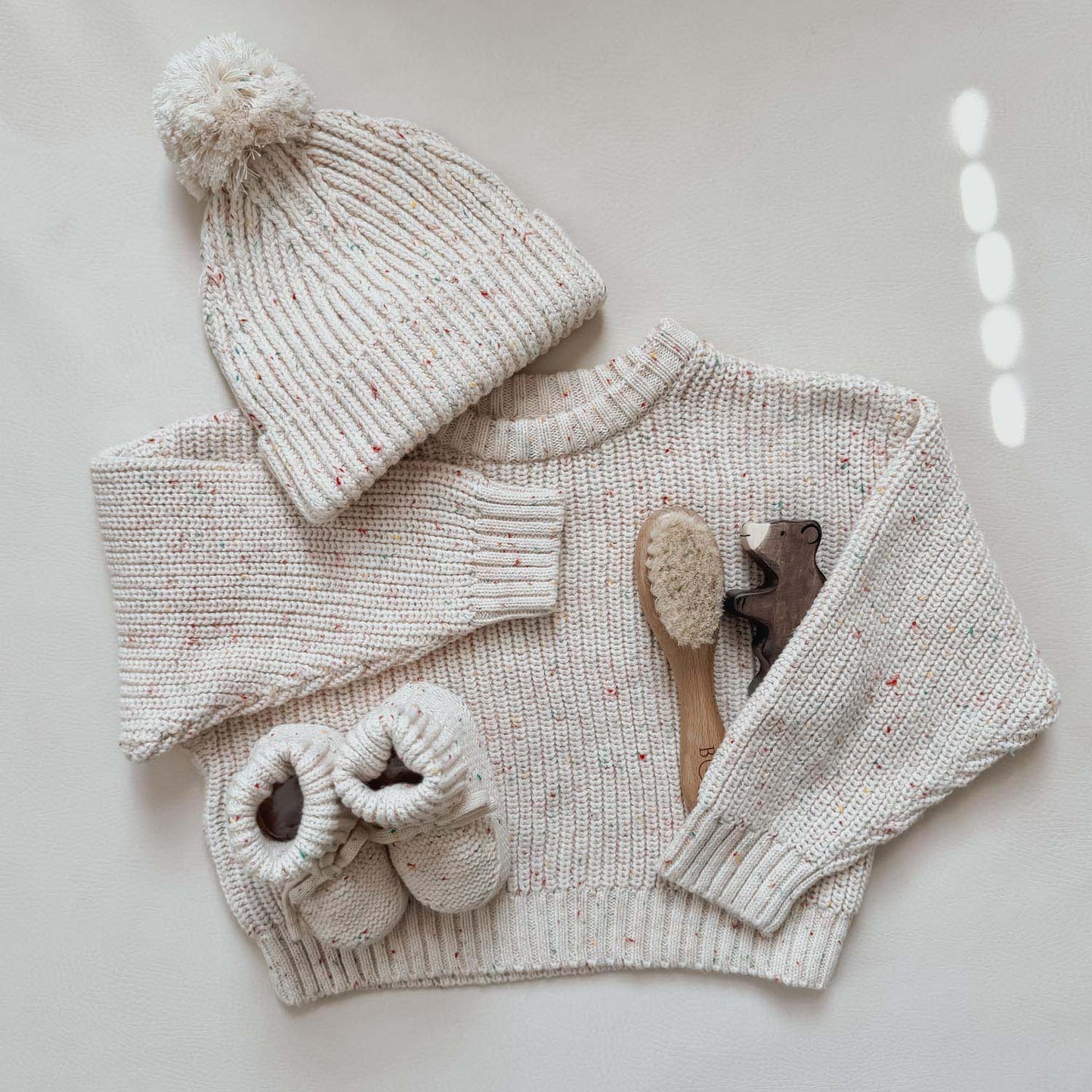 Speckle Knit Baby Jumper