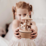 Wooden Musical Horse Carousel - Keepsake Baby Toy - Baby Gift