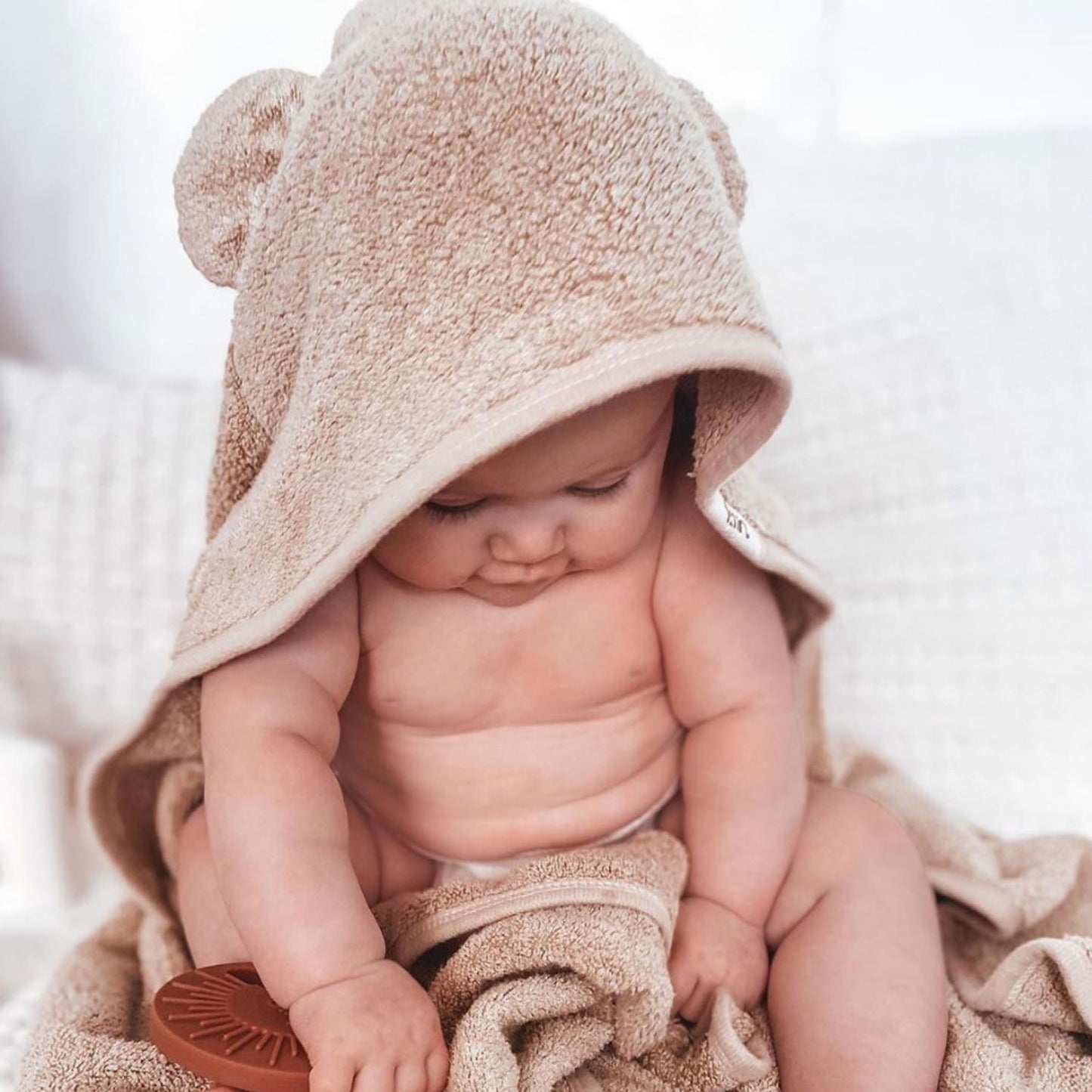 Hooded Baby Towel with Bear Ears