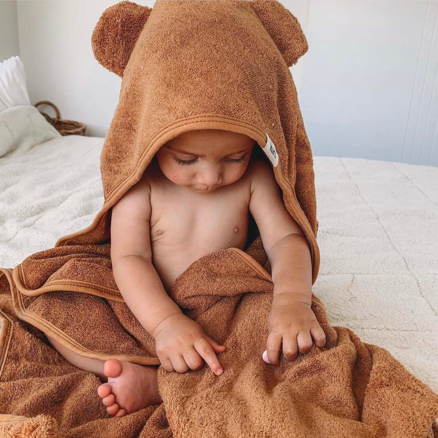 Hooded Baby Towel with Bear Ears