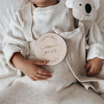 Wooden Baby Milestone Discs - 14 Plaque Set