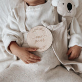 Wooden Baby Milestone Discs - 14 Plaque Set